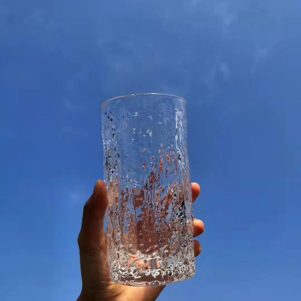 Glacier Tree-Bark Glass Cup