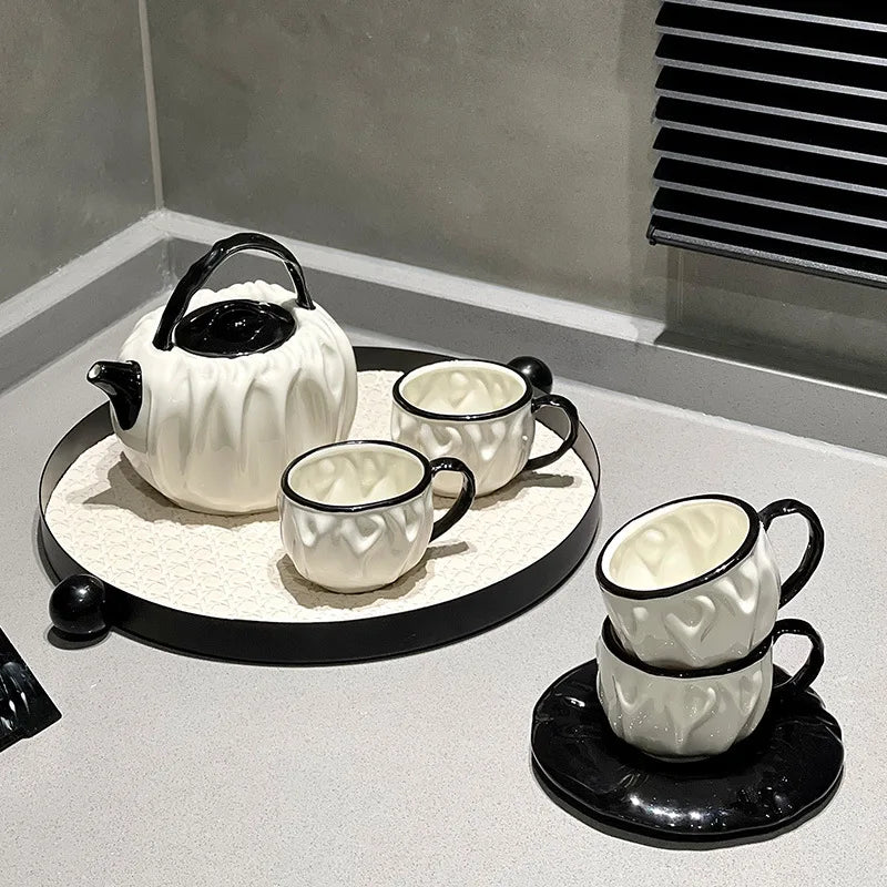 Floral Ceramic Teapot Gift Set