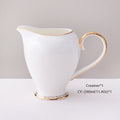 Grace White & Gold Bone China Coffee Set