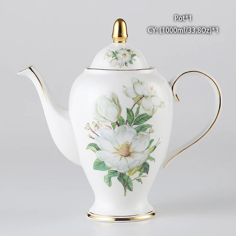 Camellia Bone China Coffee Set