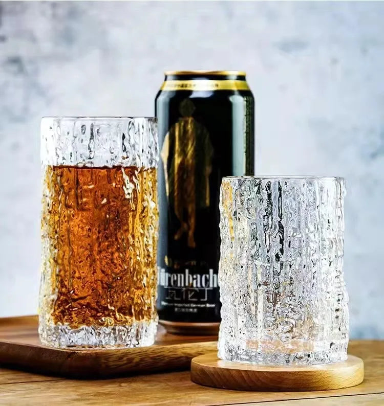 Glacier Tree-Bark Glass Cup
