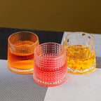 Diamond-Cut Whiskey Glass – 300 ml