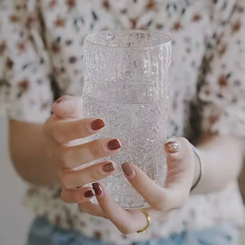 Glacier Tree-Bark Glass Cup