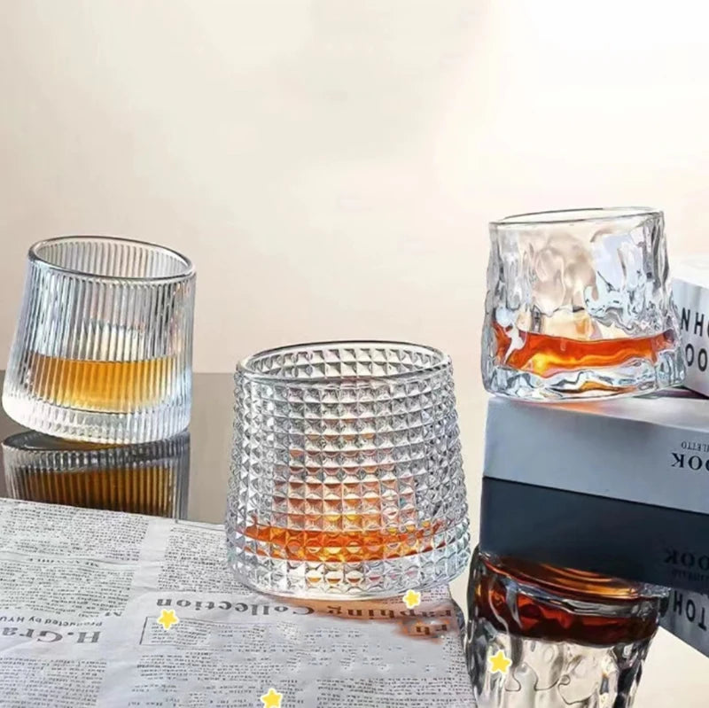Diamond-Cut Whiskey Glass – 300 ml