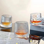 Diamond-Cut Whiskey Glass – 300 ml
