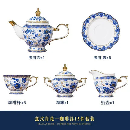 English Bone China Coffee Cup Set
