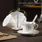 Gold Inlay Bone China Coffee Set