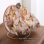 Pink Bird Bone China Coffee Set