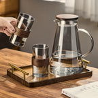 Heat-Resistant Glass Pitcher & Cup Set