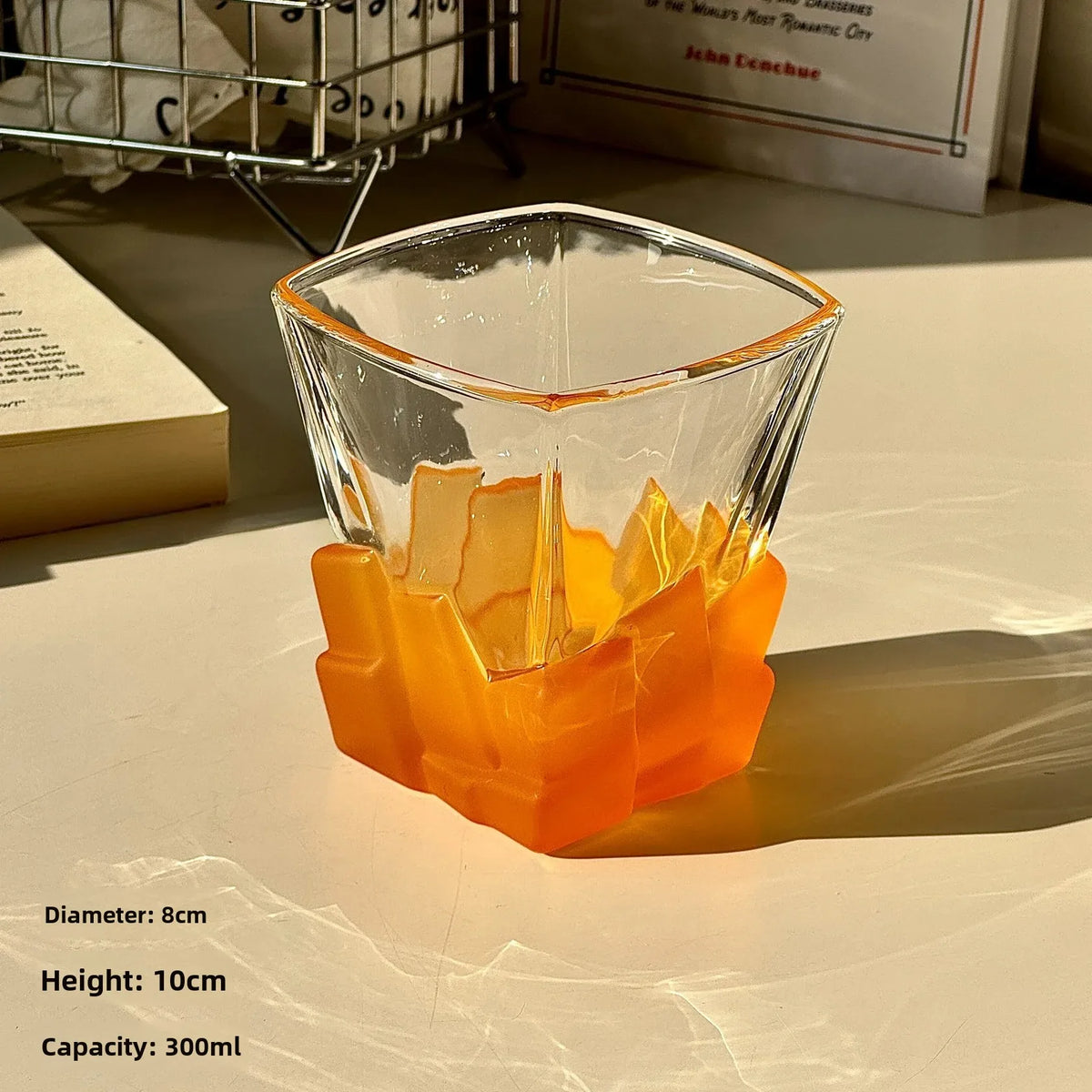 Gem Ice-Cube Glass Cup