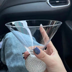 Diamond-Base Glass Cups