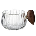 Heat-Resistant Glass Mug with Wooden Handle