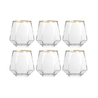 Luxury Whiskey Glass Set – 320 ml, 6 Pieces