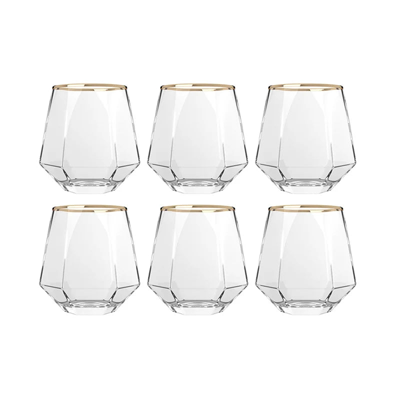 Luxury Whiskey Glass Set – 320 ml, 6 Pieces