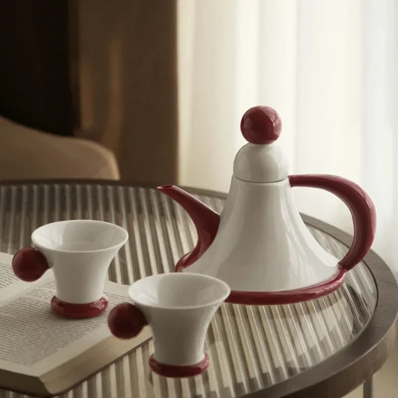 Retro French Ceramic Tea Set
