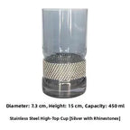 Diamond-Base Glass Cups
