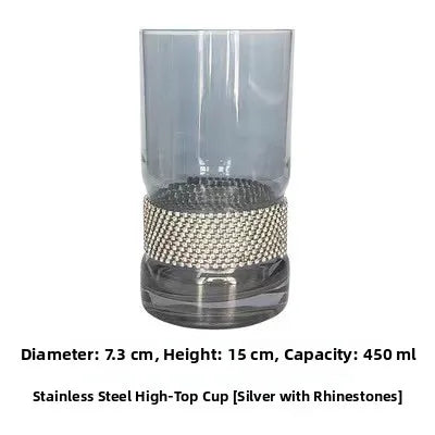 Diamond-Base Glass Cups