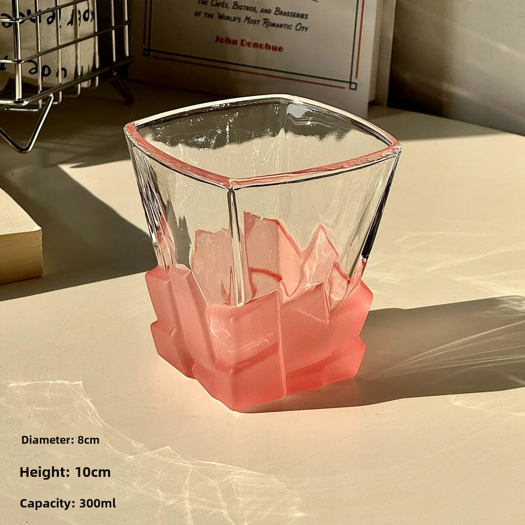 كوب زجاجي لمكعبات ثلج الجواهر