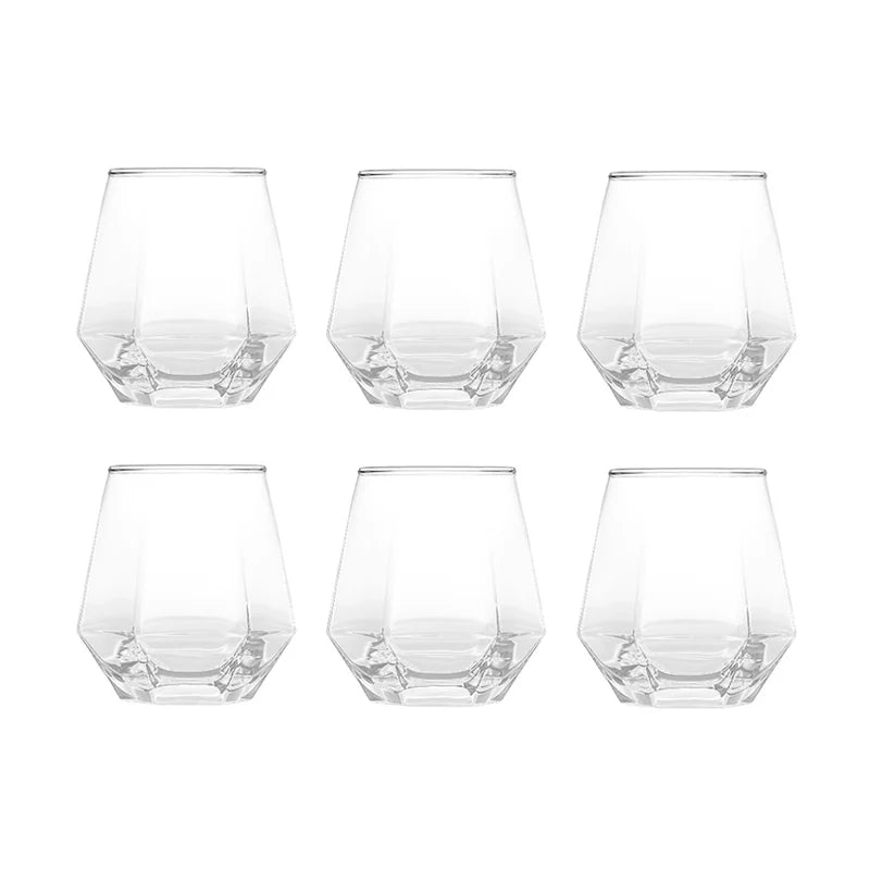 Luxury Whiskey Glass Set – 320 ml, 6 Pieces