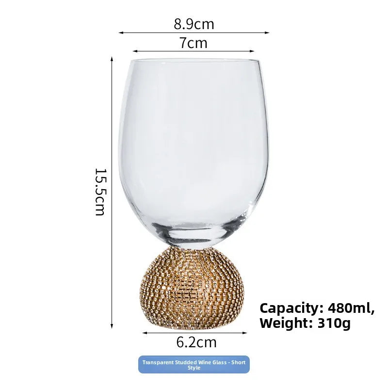 Diamond-Base Glass Cups