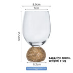 Diamond-Base Glass Cups