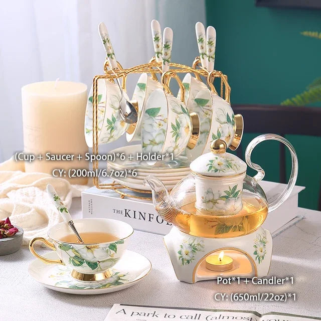 Camellia Bone China Tea Set