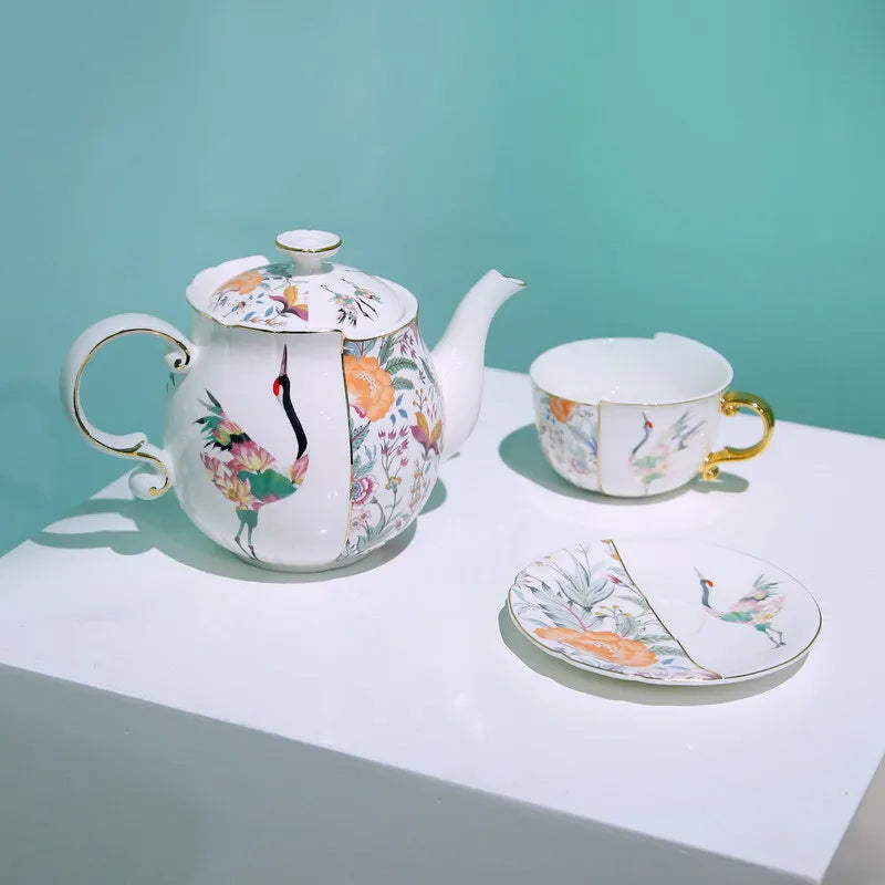 Teapot & 2 Cups Afternoon Tea Set