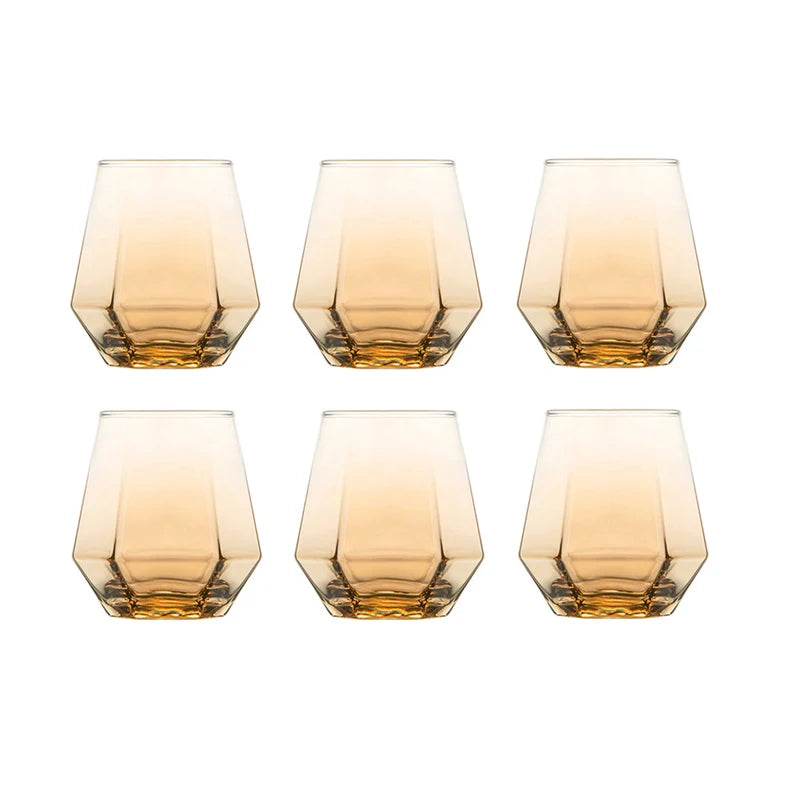 Luxury Whiskey Glass Set – 320 ml, 6 Pieces