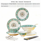 Floral Enamel Porcelain Dinner Set