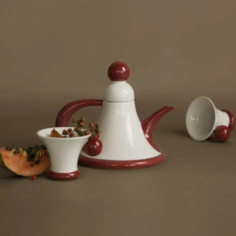 Retro French Ceramic Tea Set