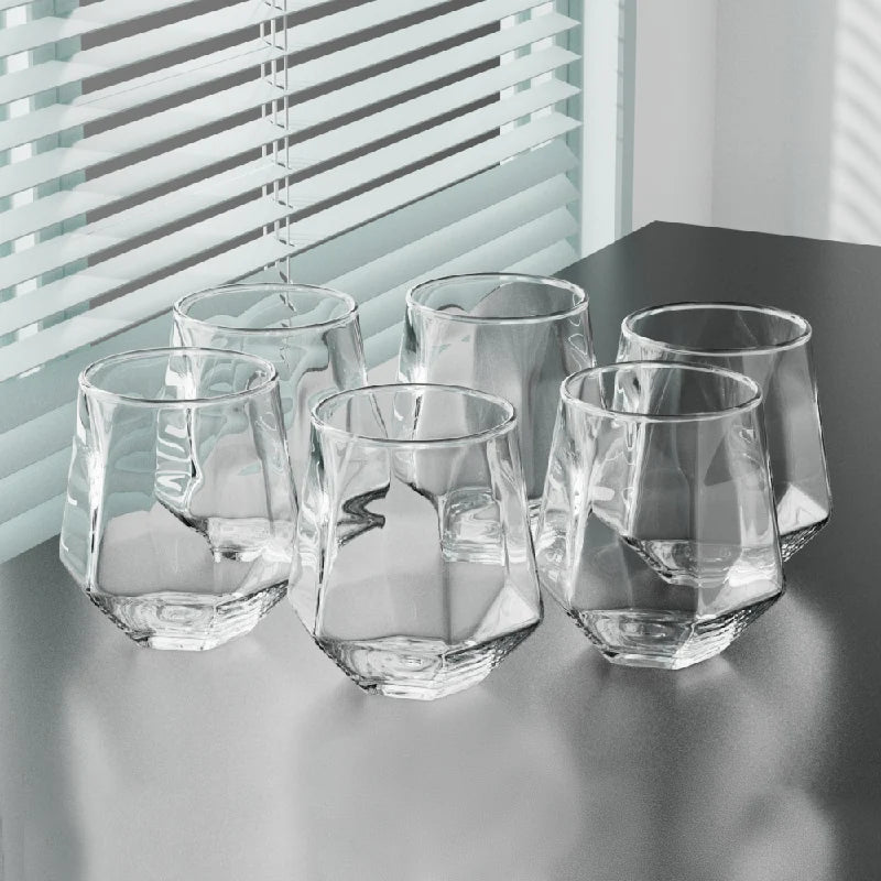 Luxury Whiskey Glass Set – 320 ml, 6 Pieces