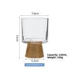 Diamond-Base Glass Cups