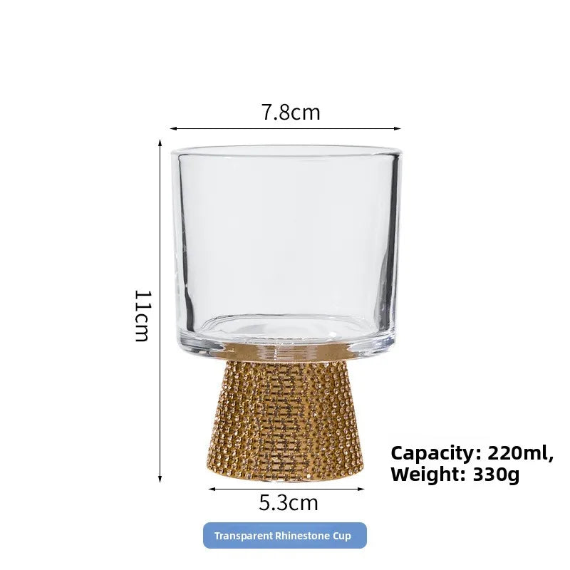 Diamond-Base Glass Cups