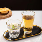 Gold-Edge Glass Cup – 300 / 330 ml