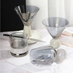 Diamond-Base Glass Cups
