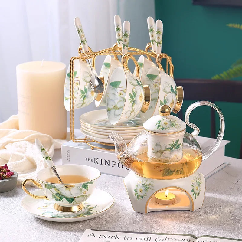 Camellia Bone China Tea Set