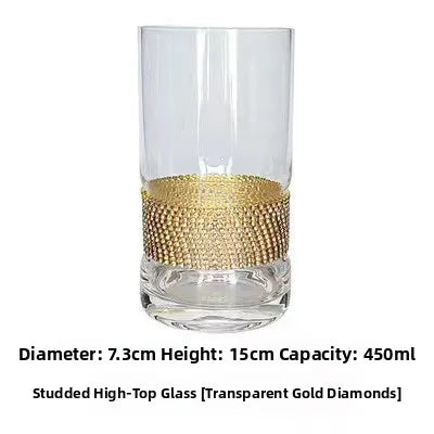 Diamond-Base Glass Cups