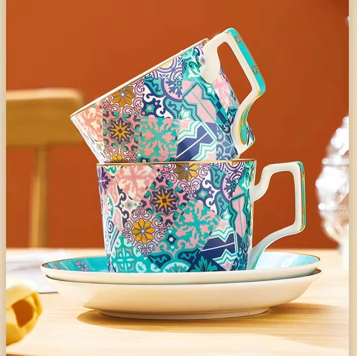 Vintage Bone China Cup & Saucer Gift Set