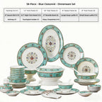 Floral Enamel Porcelain Dinner Set