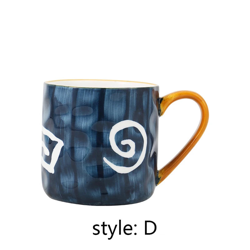 Japanese-Style Ceramic Mug with Spoon – 400 ml