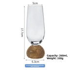 Diamond-Base Glass Cups