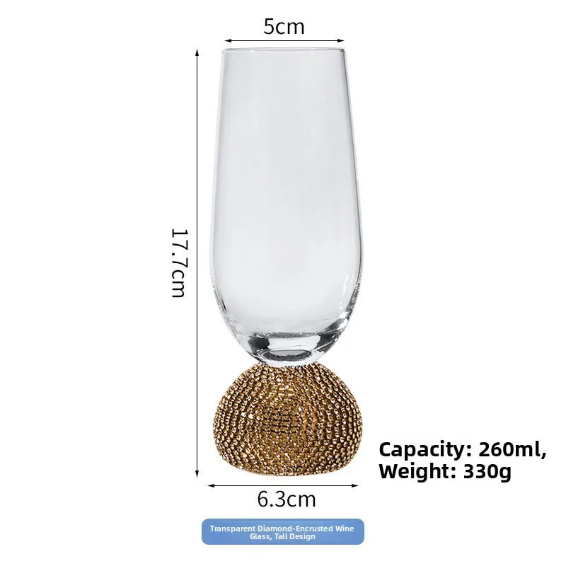 Diamond-Base Glass Cups