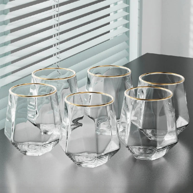 Luxury Whiskey Glass Set – 320 ml, 6 Pieces