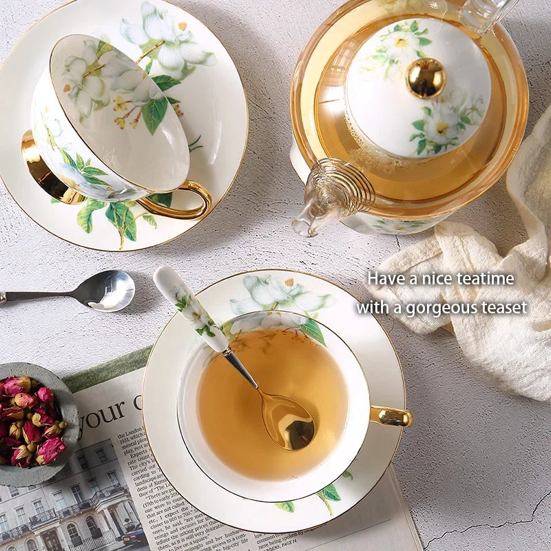 Camellia Bone China Tea Set