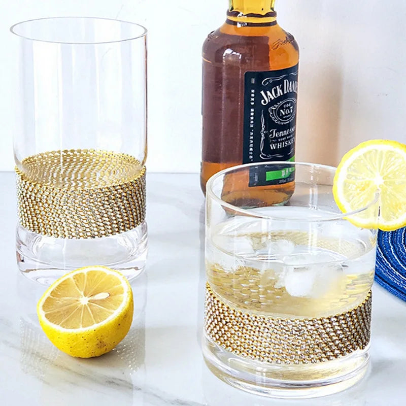 Diamond-Base Glass Cups