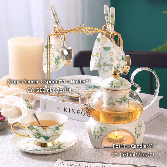 Camellia Bone China Tea Set