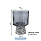 Diamond-Base Glass Cups