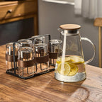 Heat-Resistant Glass Pitcher & Cup Set