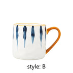 Japanese-Style Ceramic Mug with Spoon – 400 ml