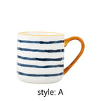 Japanese-Style Ceramic Mug with Spoon – 400 ml